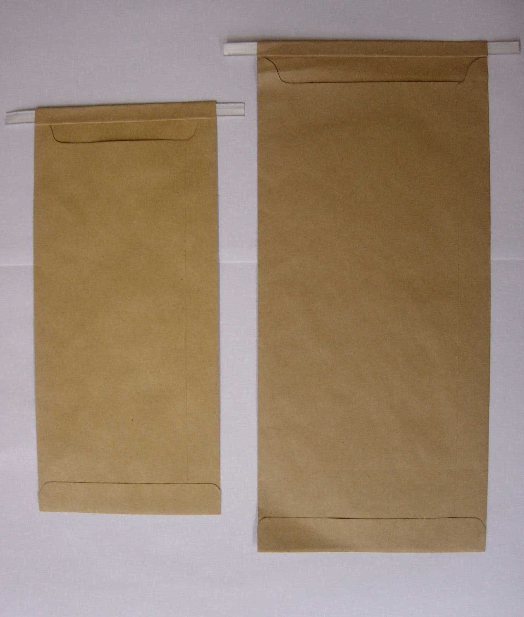 Figure 4. 4x8 inch and 5x10 inch Kraft bags.