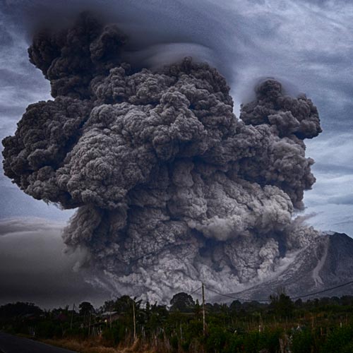Mount Sinabung, Indonesia, credit @yoshginsu